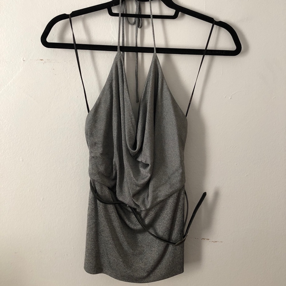Silver halter Hālo blouse! Size medium.